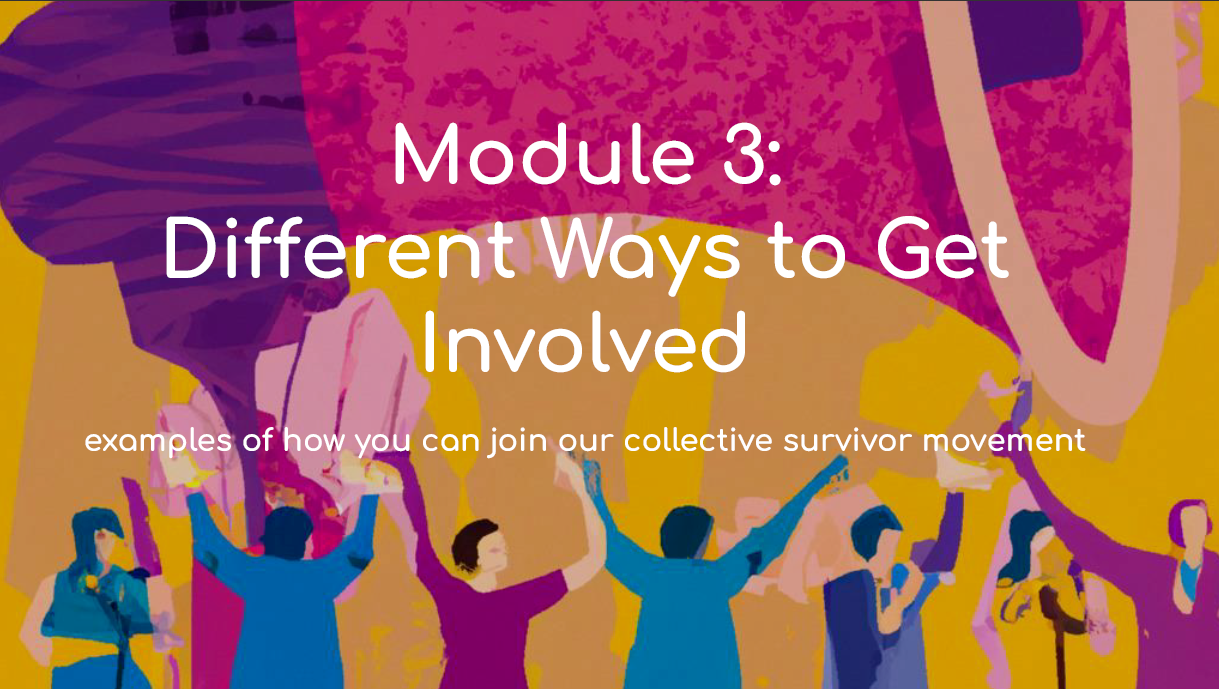 Different Ways to Get Involved – Module 3